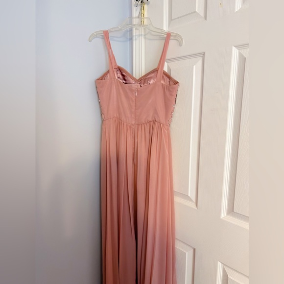 Blondie size 1 pink jeweled prom dress - Picture 3 of 3